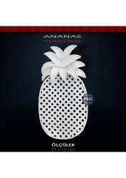 Dekoratif Ananas Tabak (27x15cm) Ham Polyester - Tual Hobi Sanat