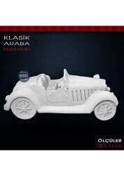 Dekoratif Klasik Araba Biblo (28x13 cm) Ham Polyester - Tual Hobi Sanat