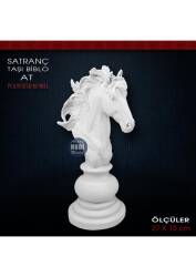 Dekoratif Satranç Taşı Heykeli At Modeli (27x15 cm) - Tual Hobi Sanat