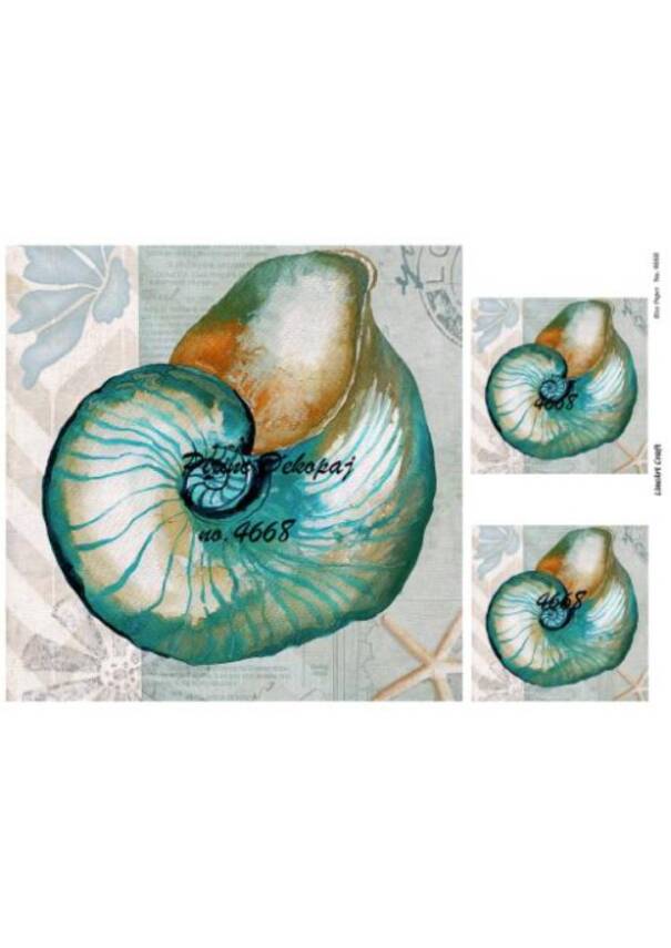 Deniz Kabuğu Desenli Pirinç Dekopaj Model : 4668 - 1