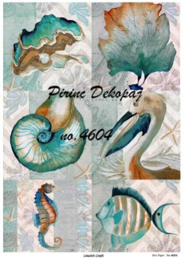 Deniz Temalı Pirinç Dekopaj Model : 4604 - 1