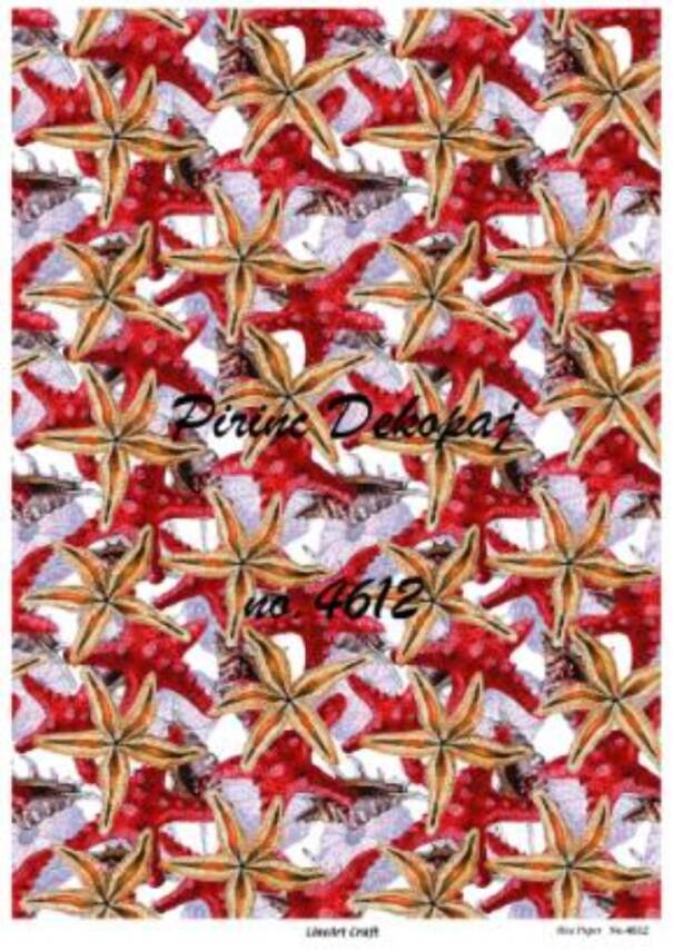 Deniz Yıldızı Figürlü Pirinç Dekopaj Model : 4612 - 1