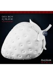 Dev Çilek Biblo Heykeli (42x30 cm) Ham Polyester - Tual Hobi Sanat (1)