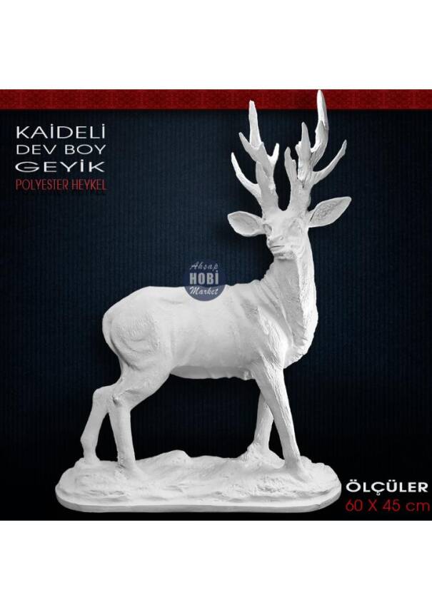 Dev Geyik Heykeli (60x45 cm) Sadece Mağazadan Satılır - 1