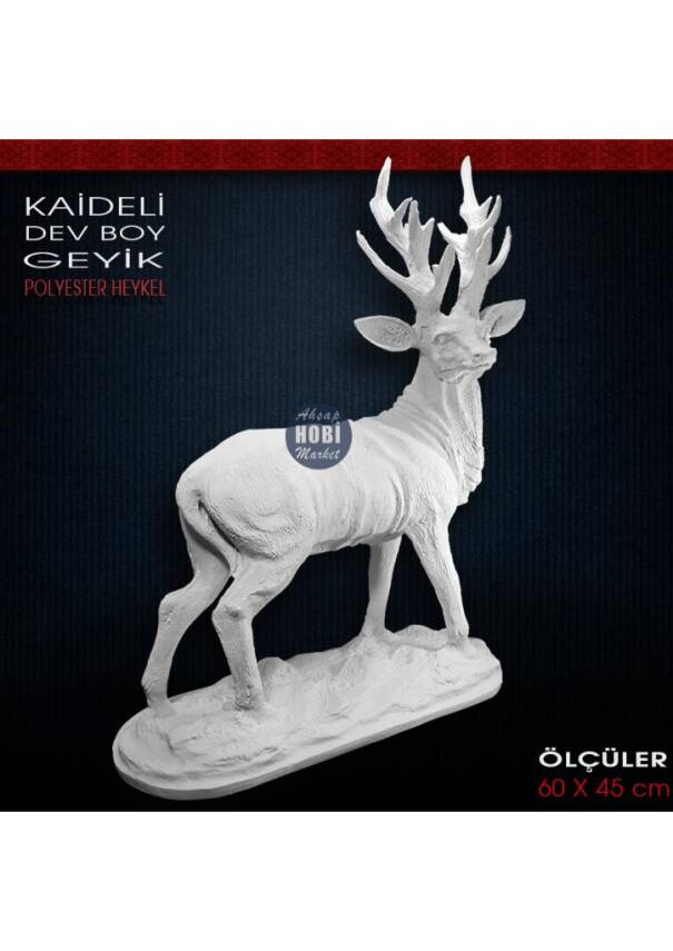 Dev Geyik Heykeli (60x45 cm) Sadece Mağazadan Satılır - 2