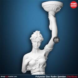 Dev Kadın Şamdan Mumluk (74x18 cm) Sadece Mağaza Satışı - 3