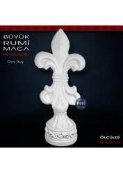 Dev Maça Rumi Heykeli (55x25 cm) Ham Polyester - Tual Hobi Sanat