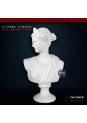 Diana Venüs Antik Kadın Heykeli (32x19 cm) Ham Polyester - Tual Hobi Sanat