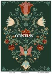 Dini Desenli Pirinç Dekopaj Model : ORNTL59 - Line Art