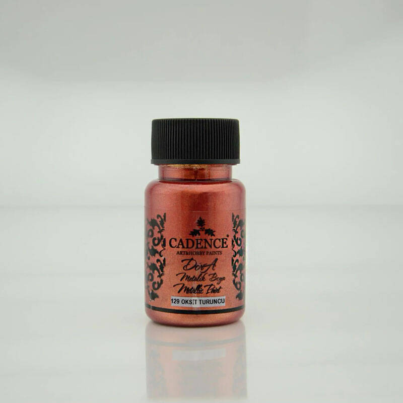 Dora Sedefli Metalik 129 Oksit Turuncu 50 ml - 1