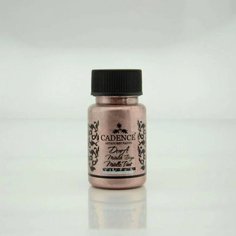 Dora Sedefli Metalik 147 Antik Pembe 50 ml - 1