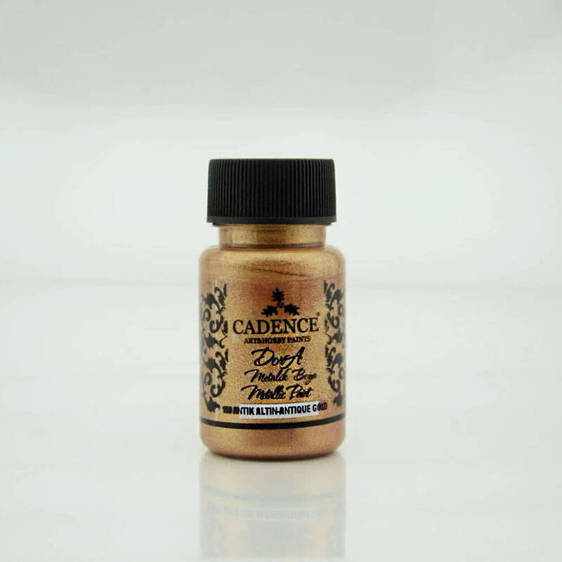 Dora Sedefli Metalik 150 Antik Altın 50 ml - 1