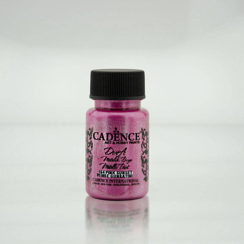Dora Sedefli Metalik 164 Pembe Günbatımı Rengi 50 ml - 1