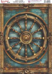 Dümen Desenli Pirinç Dekopaj Model : PT 1898 - Tual Hobi Craft İst