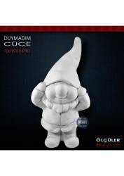 Duymadım Cüce Heykeli (39x21 cm) Ham Polyester - Tual Hobi Sanat