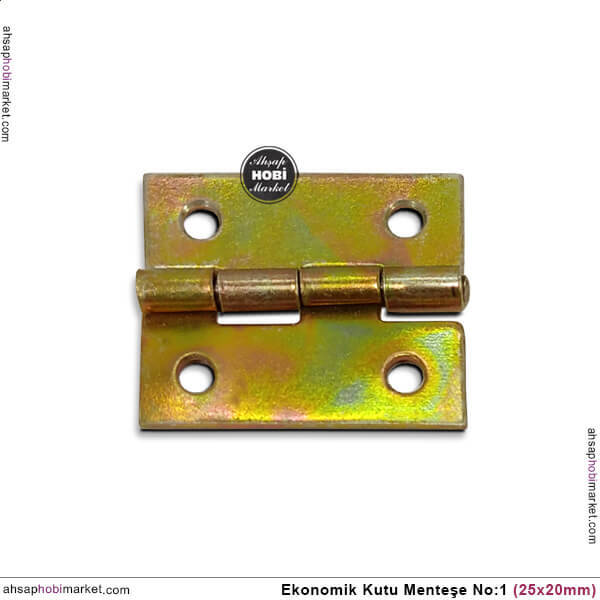 Ekonomik Menteşe No 1 (25x20mm) Janjanlı Sarı - 1