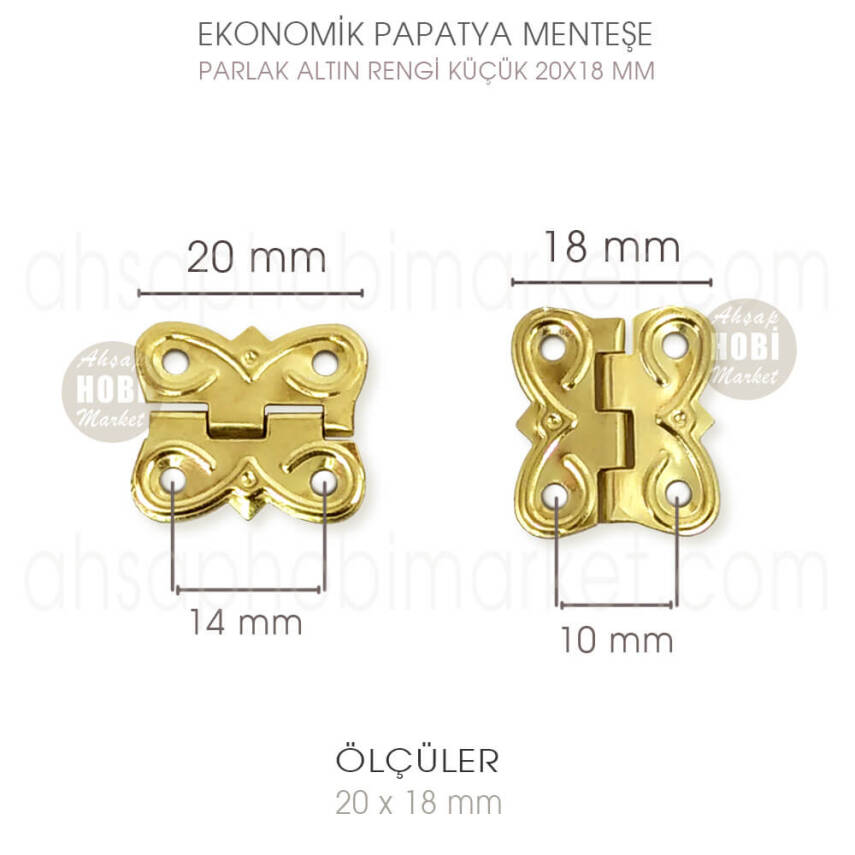 Ekonomik Papatya Menteşe Gold Küçük Boy (20x18 mm) - 2