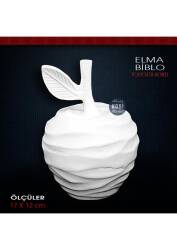 Elma Biblo Heykel (17x12 cm) Ham Polyester - Tual Hobi Sanat