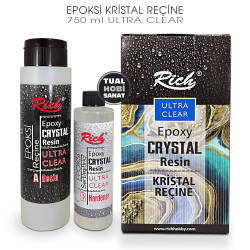 Epoksi Kristal Reçine Rich Ultra Clear 750 ml - Rich