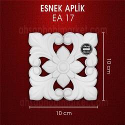 Esnek Aplik EA 17 Tamamlayıcı Obje (10x10 cm) Kare - Tual Hobi Craft İst