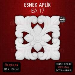 Esnek Aplik EA 17 Tamamlayıcı Obje (10x10 cm) Kare - Tual Hobi Craft İst (1)