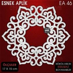 Esnek Aplik EA 46 Tamamlayıcı Obje (17x15 cm) Büyük Boy - Tual Hobi Craft İst