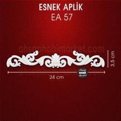 Esnek Aplik EA 57 Tamamlayıcı Obje (24x3,5 cm) Büyük Boy - Tual Hobi Craft İst