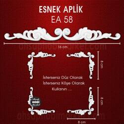 Esnek Aplik EA 58 Tamamlayıcı Obje (16x2 cm) Büyük Boy - Tual Hobi Craft İst