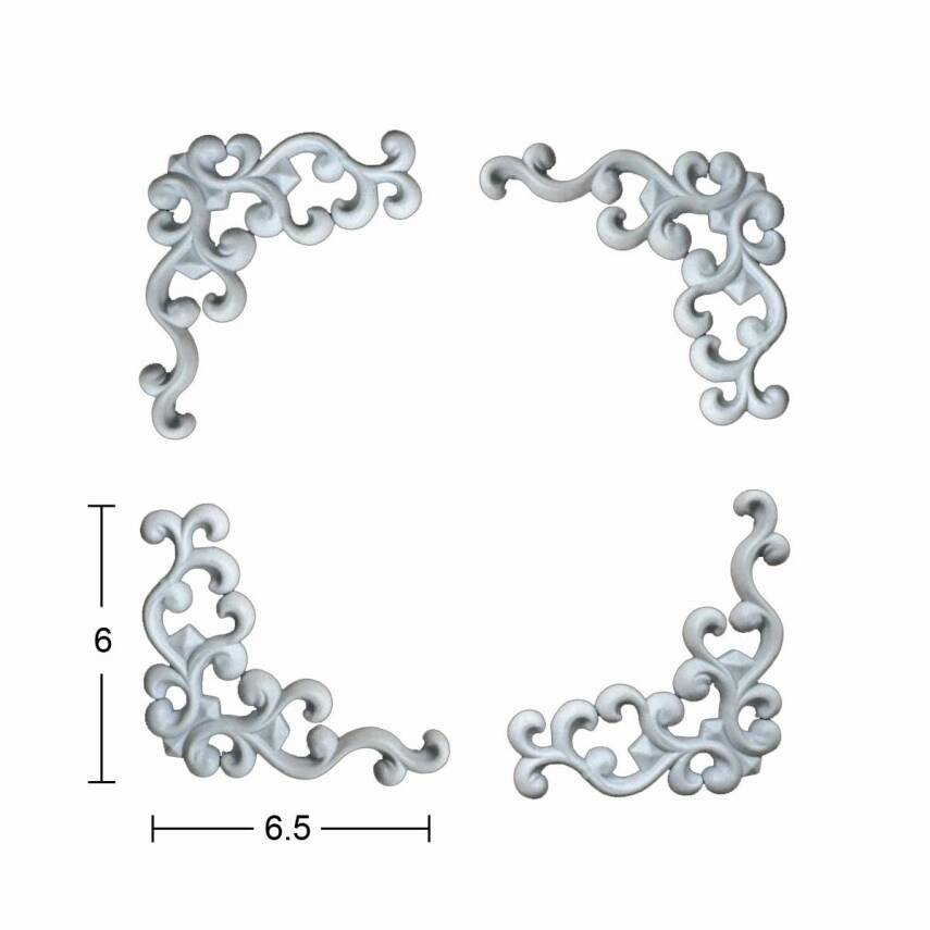 Esnek Aplik EA 68 Köşe Tamamlayıcı Obje (6x6,5 cm) 4 Adet - 1