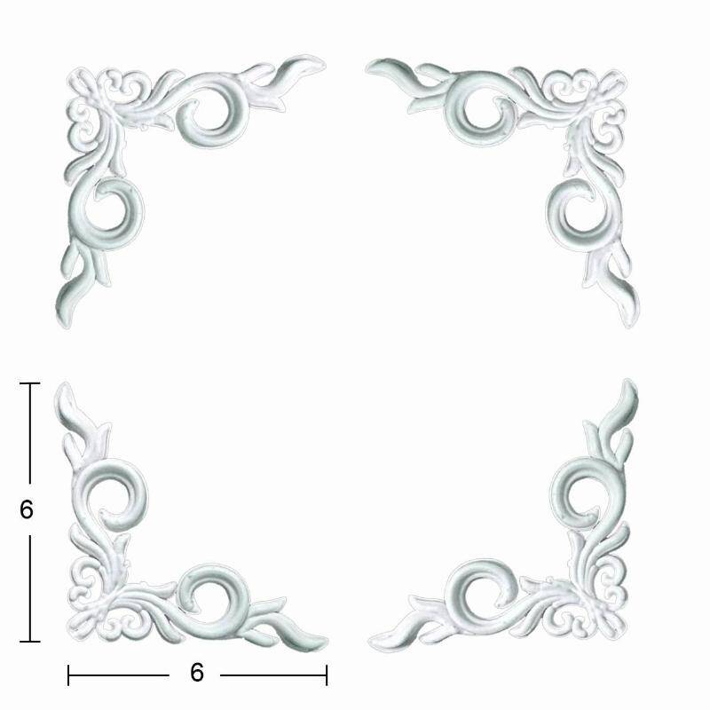 Esnek Aplik EA 70 Köşe Tamamlayıcı Obje (5,5x5,5 cm) 4 Adet - 1