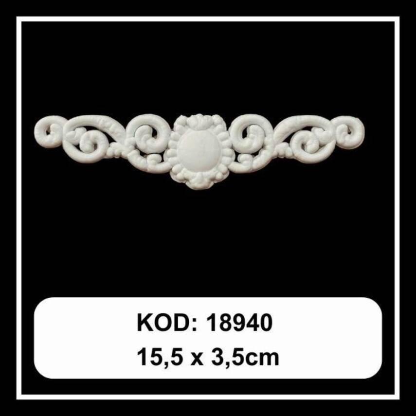Esnek Aplik ESN 18940 Tamamlayıcı Obje ( 15,5 x5,5 cm) - 1