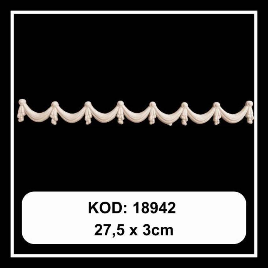 Esnek Aplik ESN 18942 Tamamlayıcı Obje ( 27,5x3 cm) - 1