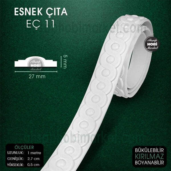 Esnek Çıta EÇ 11 (2,7X0,5 cm) Esnek Mobilya Çıtası (1 Metre) - 1