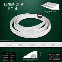 Esnek Çıta EÇ 41 (1,3X0,8 cm) Esnek Köşe Çıtası (1 Metre) - Tual Hobi Craft İst