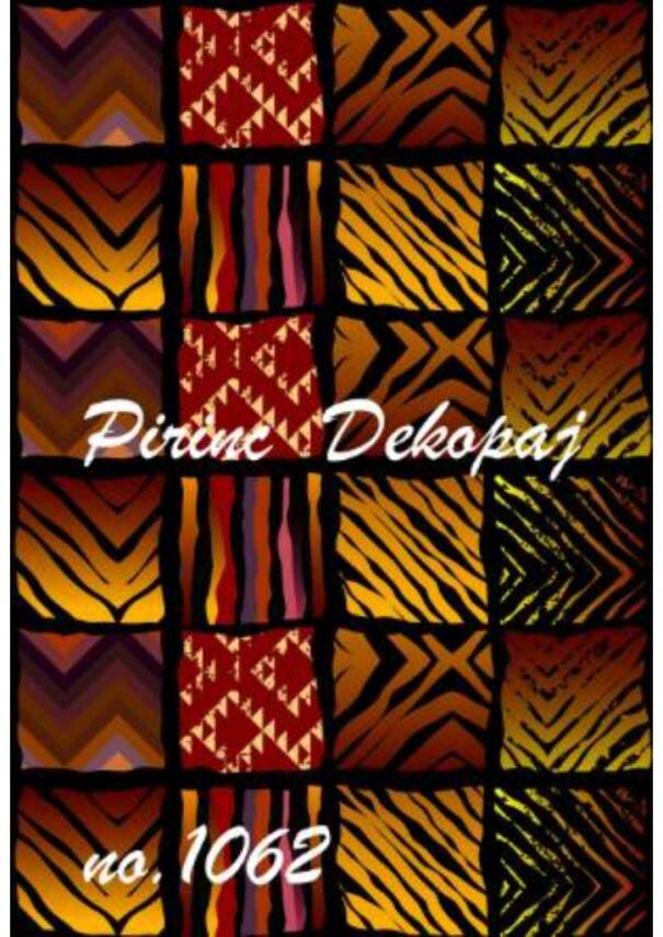 Etnik Desenli Pirinç Dekopaj Model : 1062 - 1