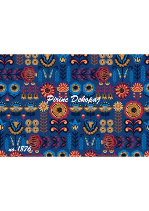 Etnik Desenli Pirinç Dekopaj Model : 1876 - 1