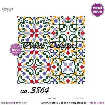 Etnik Desenli Pirinç Dekopaj Model : 3864 - 1