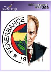 Fenerli Atatürk Desenli Kumaş Transfer Kağıdı LNT-K209 (20x20 cm) - Line Art