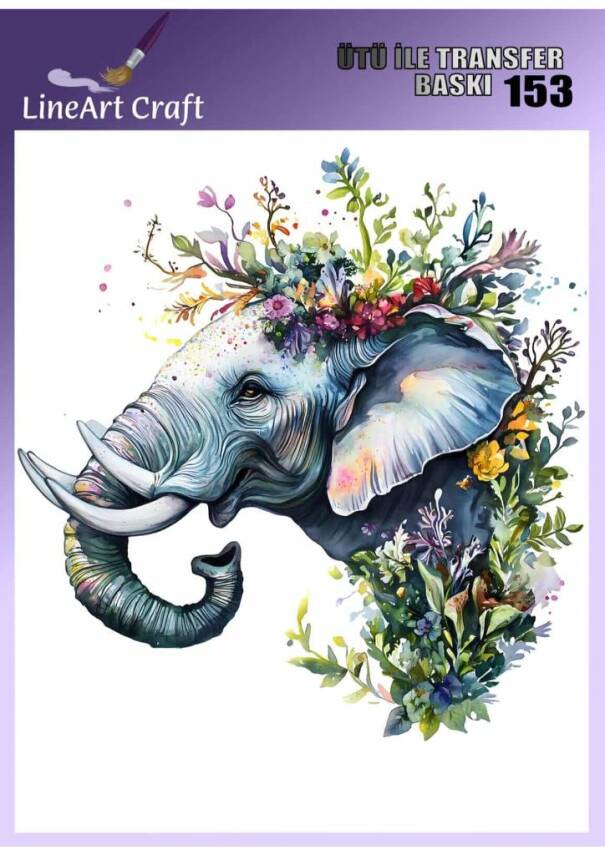 Fil Desenli Kumaş Transfer Kağıdı LNT-K153 (20x20 cm) - 1