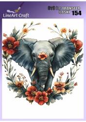 Fil Desenli Kumaş Transfer Kağıdı LNT-K154 (20x20 cm) - Line Art