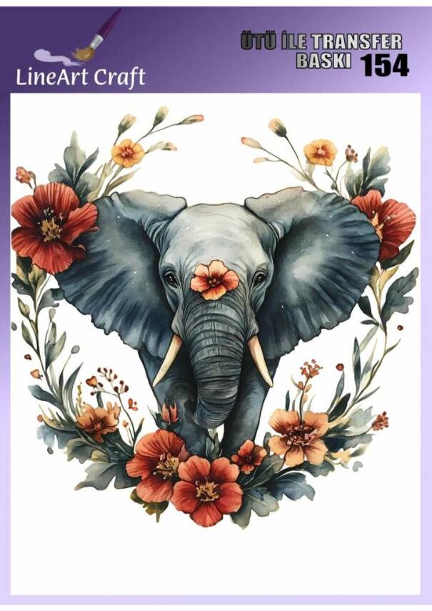 Fil Desenli Kumaş Transfer Kağıdı LNT-K154 (20x20 cm) - 1