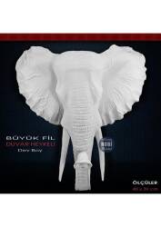 Fil Duvar Heykeli Büyük Boy (40x39cm) Ham Polyester - Tual Hobi Sanat