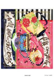 Fincan Desenli Pirinç Dekopaj Model : 4679 - Line Art