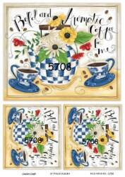 Fincan Desenli Pirinç Dekopaj Model : 5708 - Line Art