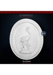 Flamingo Figürlü Duvar Pano (26x22cm) Ham Polyester - Tual Hobi Sanat