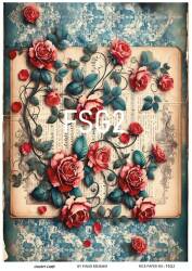 Fransız Gülü Desenli Pirinç Dekopaj Model : FSG002 - Line Art