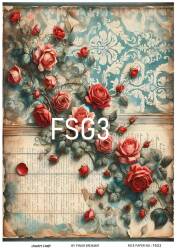 Fransız Gülü Desenli Pirinç Dekopaj Model : FSG003 - Line Art