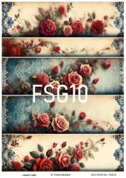 Fransız Gülü Desenli Pirinç Dekopaj Model : FSG010 - Line Art