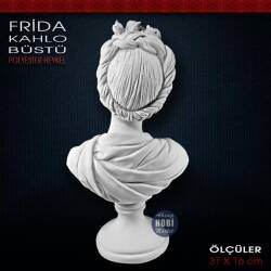 Frida Kahlo Heykel Biblo (31x16 cm) Ham Polyester - Tual Hobi Sanat (1)