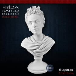 Frida Kahlo Heykel Biblo (31x16 cm) Ham Polyester - Tual Hobi Sanat